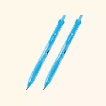 Шариковая ручка Kokuyo Kokuyo Me Standard Gel Black 0,5 мм, полностью синяя, набор из 2 штук kMe bpeg5d102lbx2Set