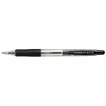 Шариковая ручка Kokuyo Power Fit из переработанной смолы Seja 0,7 мм, черный цвет корпуса, черный Pr 100