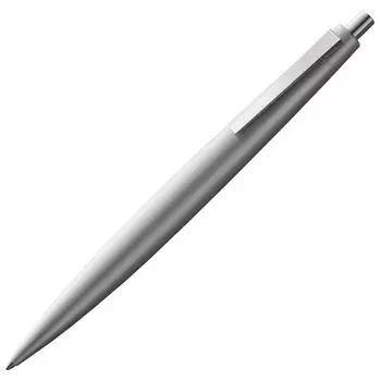 Шариковая ручка LAMY 2000 Silver с серебристой бархатистой матовой отделкой, элегантная шариковая ручка с корпусом из нержавеющей стали, идеальный баланс, большие сменные стержни, ширина линии M