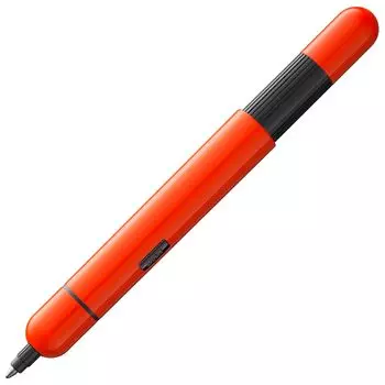 Шариковая ручка LAMY pico Laser Orange Инновационная карманная шариковая ручка Полноразмерная ручка одним щелчком Металлический корпус Толщина линии M Компактный стержень черного цвета LAMY M 22