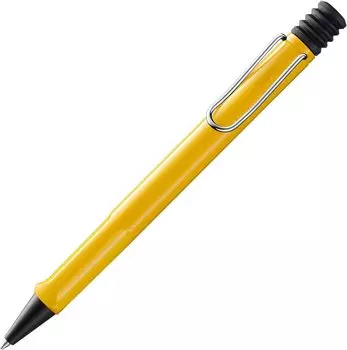 Шариковая ручка LAMY Safari Yellow Эргономичная ручка Желтая Ширина линии M Удобна для длительного письма Изготовлена из прочного пластика ASA Большая емкость жёлтый