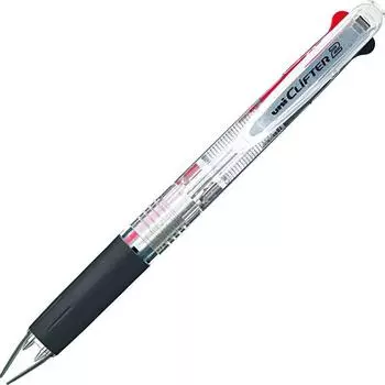 Шариковая ручка Mitsubishi Pencil 2 цвета Clifter прозрачная 10 шт. 0,7 SE2254.T