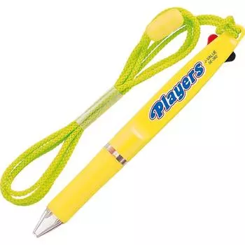 Шариковая ручка Mitsubishi Pencil 2 цвета Players желтая 10 штук 0.7 SE382.2 жёлтый