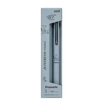 Шариковая ручка Mitsubishi Pencil 3 цвета Jet Stream Prime 0.5 Limited Peanuts Relax Blue Легко писать SXE3PRPN05RBL