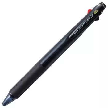 Шариковая ручка Mitsubishi Pencil 3 цвета Jet Stream 0.38 прозрачный черный легко писать SXE340038PT24