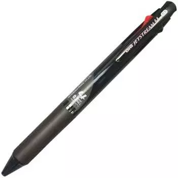 Шариковая ручка Mitsubishi Pencil 4 цвета Jet Stream 0.7 прозрачный черный легко писать SXE450007T.24