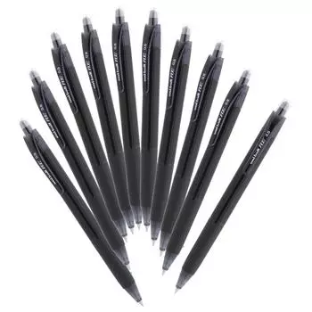 Шариковая ручка Mitsubishi Pencil Erasable Uniball RE Off Black 10 штук 0,5 URN18005.24