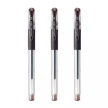 Шариковая ручка Mitsubishi Pencil Gel Ink Signo Ultra Fine Brown Black 0.28mm UM15128.22 [Набор из 3 шт.]