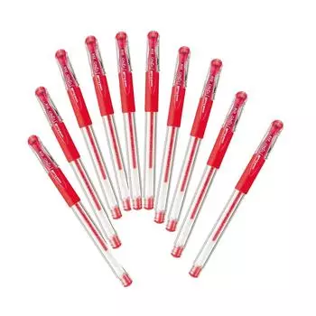 Шариковая ручка Mitsubishi Pencil Gel Uniball Signo Ultra Fine Red 10 шт. Hako Red 0,28 UM15128.15 красный
