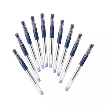 Шариковая ручка Mitsubishi Pencil Gel Uniball Signo Ultra Fine Blue Black 10 шт. Hako 0.28 UM15128.64
