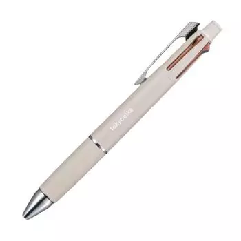 Шариковая ручка Mitsubishi Pencil и Jetstream tokyobikeJETSTREAM [механическая и 4-цветная ручка, черная, красная, синяя, зеленая] 0,5 [слоновая кость] слоновая кость