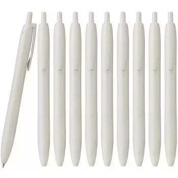 Шариковая ручка Mitsubishi Pencil Jet Stream Light Touch Ink 10 шт. Shell White 10P на масляной основе 0,5 SXNLS05.1