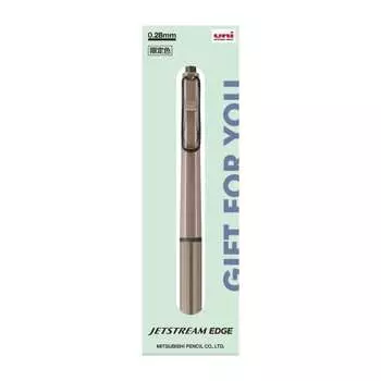 Шариковая ручка Mitsubishi Pencil на масляной основе Jet Stream Edge 0.28 Ограниченная подарочная упаковка Коричневый SXN100328B22