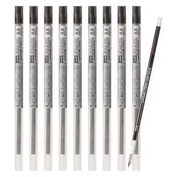 Шариковая ручка Mitsubishi Pencil, сменный стержень, размер 0,5, черная коробка, 10 штук, коробка UMR10905.24