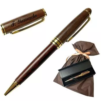 Шариковая ручка Name Natural Company Club Present Gift, Деревянный, Имя, Брак, Выход на пенсию, Праздник, Мероприятия, (грецкий орех)