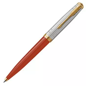 Шариковая ручка PARKER 51 Modern Heritage Rage Red GT со средним стержнем, подарочная коробка, оригинальный импортный продукт 2169135 на масляной основе