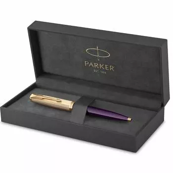 Шариковая ручка PARKER 51 Premium Plum GT со средним стержнем, подарочная коробка, оригинальный импортный продукт 2123518 на масляной основе