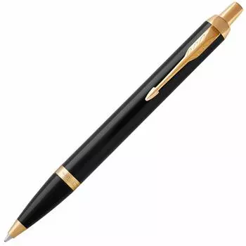 Шариковая ручка PARKER IM Black GT Medium Point в подарочной коробке с масляным пером, оригинальный импортный продукт 1975638