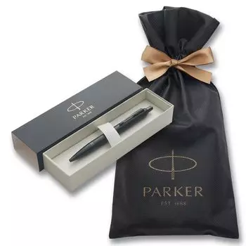 Шариковая ручка PARKER IM матово-черная BT со средним кончиком, упаковочная сумка с логотипом бренда, подарочная коробка, роскошный официальный подлинный импортный продукт 2127897ZV3
