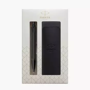 Шариковая ручка PARKER IM Matte Black BT Medium Point с ручкой-ножом в подарочной коробке, набор, обычный импорт 2127897Z V1d на масляной основе