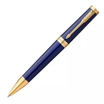 Шариковая ручка PARKER Ingenuity Dark Blue GT, средний кончик, подарочная коробка, оригинальный импортный продукт 2182628 на масляной основе