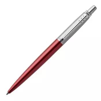 Шариковая ручка PARKER Jotter Red CT Medium Point в подарочной коробке. Оригинальный импортный продукт 1953348. На масляной основе.