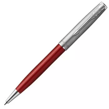 Шариковая ручка PARKER Sonnet Essential Red Sandblast CT со средним кончиком, подарочная коробка, оригинальный импортный продукт 2146855Z и на масляной основе