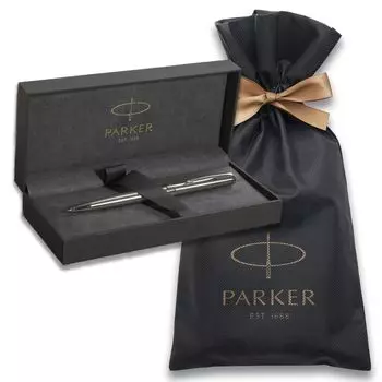 Шариковая ручка PARKER Sonnet из нержавеющей стали CT, средний кончик, упаковочная сумка с логотипом бренда, подарочная коробка, подарочный подарок класса люкс, официальный, обычный, импортный