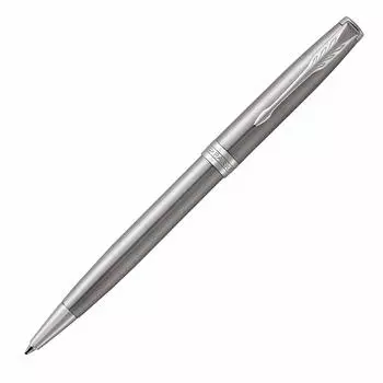 Шариковая ручка PARKER Sonnet из нержавеющей стали CT со средним наконечником, подарочная коробка, оригинальный импортный продукт 1950871 на масляной основе