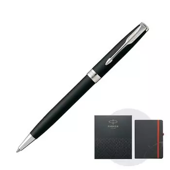Шариковая ручка PARKER Sonnet Matte Black CT Medium Point Original Note Included Gift Box Set Original Imported Product 1950881 NS Oil based