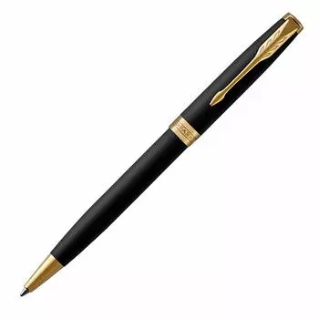 Шариковая ручка PARKER Sonnet Matte Black GT 1950876 Оригинальный импортный продукт на масляной основе