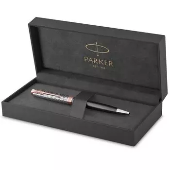 Шариковая ручка PARKER Sonnet Premium Metal Gray PGT Medium Point в подарочной коробке, оригинальный импортный продукт 2119791 и на масляной основе