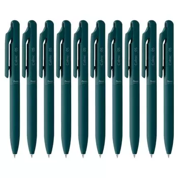 Шариковая ручка Pentel Calme бирюзового цвета 10 шт. на масляной основе 0,5 мм BXA105S-A бирюзовый синий