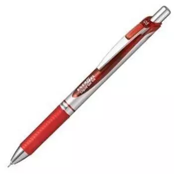 Шариковая ручка Pentel Gel Ink Retractable Energel красного цвета, 1 шт. x 30 комплектов 0,5 мм (Вал серебряный) BLN75Z-B