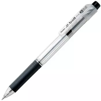 Шариковая ручка Pentel на масляной основе Dot E-Ball 0,5 мм, черная, 5 шт. в упаковке XBK125-A