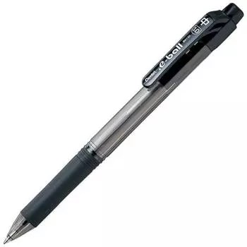 Шариковая ручка Pentel на масляной основе Dot E-Ball 1,0 мм, черная, 5 шт. в упаковке XBK130-A
