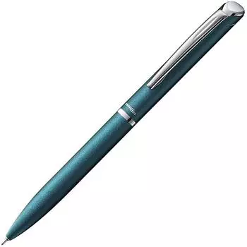 Шариковая ручка Pentel с гелевыми чернилами Energel Philography бирюзовый синий Axis BLN2005S черный 0,5 мм