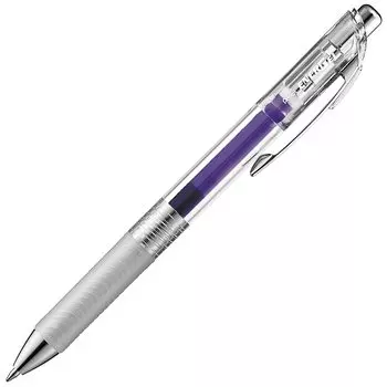 Шариковая ручка Pentel с гелевыми чернилами Energel Infree Clear Shaft Фиолетовый 10 шт. 0,7 мм BL77TL-V