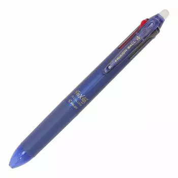 Шариковая ручка Pilot 4-цветная Frixion Ball 4 Slim 0,38 мм [Сине-черный] LKFB-80UF-BB