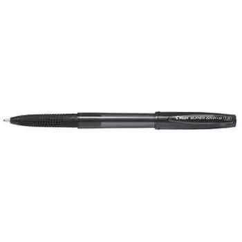 Шариковая ручка Pilot на масляной основе, Super Grip G, колпачкового типа, 1,6 мм, сверхтолстая, черный стержень, черный сердечник, BSGC-10BB-BB, набор из 10 шт.