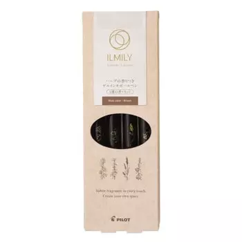 Шариковая ручка PILOT с гелевыми чернилами ILMILY Herbal Scent Set 4 Scent [коричневый] LI