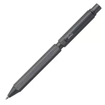 Шариковая ручка Rhodia Pen Multi Pen, 2 цвета, механический карандаш, алюминиевый корпус, обработка волосяной линии, роторного типа, RHODIA SCRIPT cf9371, многофункциональная
