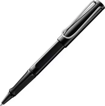 Шариковая ручка-роллер LAMY Safari Black, черная, эргономичная, ширина линии M, удобная для долгого письма, изготовлена из прочного пластика ASA, в комплекте