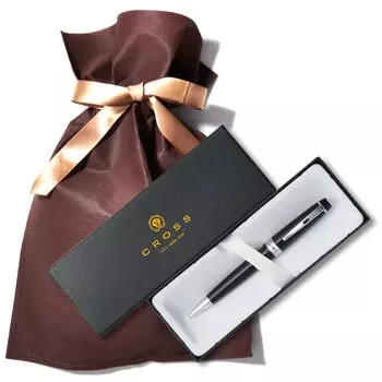 Шариковая ручка Роскошная подарочная салфетка со специальным упаковочным пакетом Bailey Light Подарочная выдвижная шариковая ручка в коробке (черный)