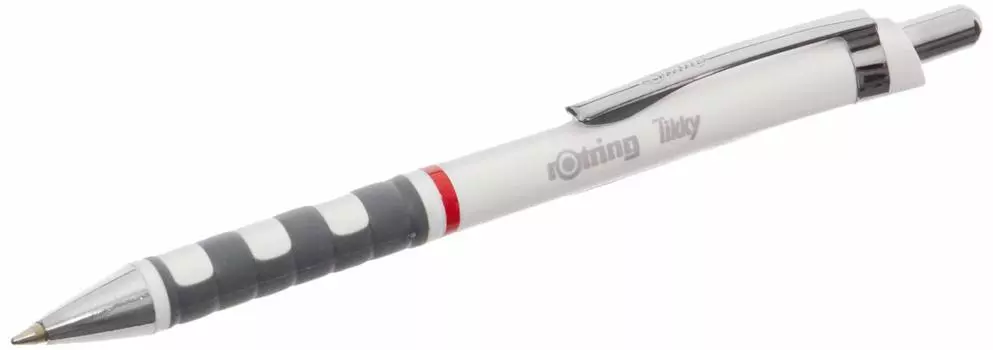 Шариковая ручка Rotring Tikki 1904718AS белая, обычная, импортная, на масляной основе белый