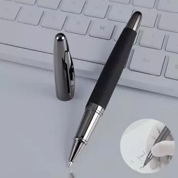 Шариковая ручка с металлическим стержнем толщиной 0,5 мм в деловом стиле, подходит для повседневного письма в офисе и для подписи деловых людей.
