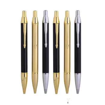 Шариковая ручка с металлической ручкой толщиной 1,0 мм, креативный дизайн, ручка для деловых встреч и подписей