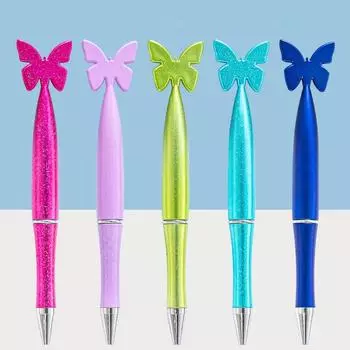 Шариковая ручка с рисунком, симпатичная фирменная ручка, рекламный подарок, пластиковая ручка-бабочка, студент 05