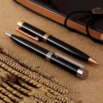 Шариковая ручка с вращающейся металлической ручкой толщиной 1,0 мм, ручка для практики каллиграфии, подарочная ручка,