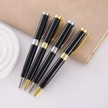 Шариковая ручка с вращающимся металлическим наконечником толщиной 1,0 мм, креативный дизайн, ручка для деловых встреч и подписей